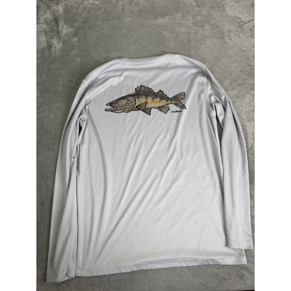 Simms Solar Tech Long Sleeve Fishing Shirt Men's Size Medium Gray